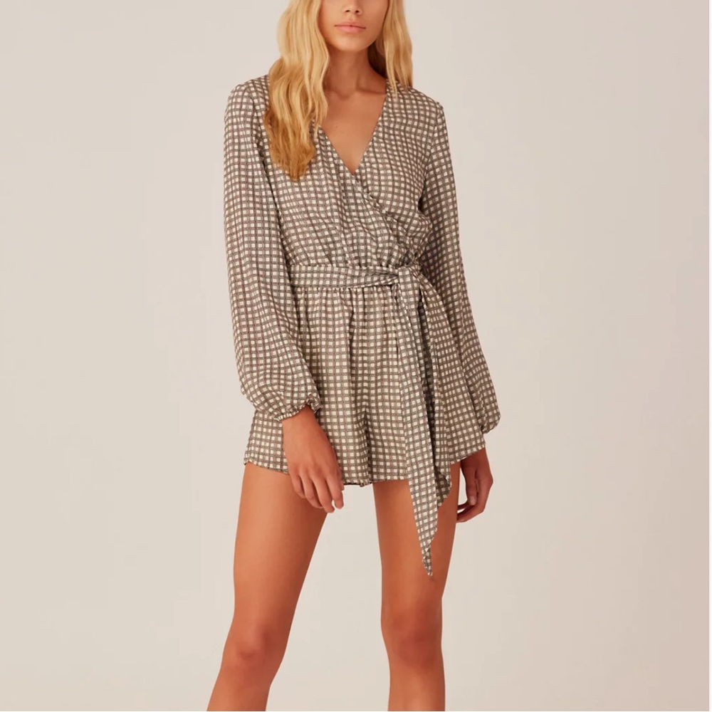 THE FIFTH LABEL LONGITUDE CHECK PLAYSUIT